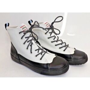 Hunter for Target Dipped Canvas High Top Sneakers rain boots Women's size 8.5